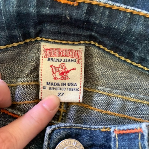 TRUE RELIGION Women’s Low Rise Flare Jean Size 27 - Picture 3 of 4